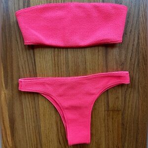 Mikoh hot pink bikini Never worn without tags.